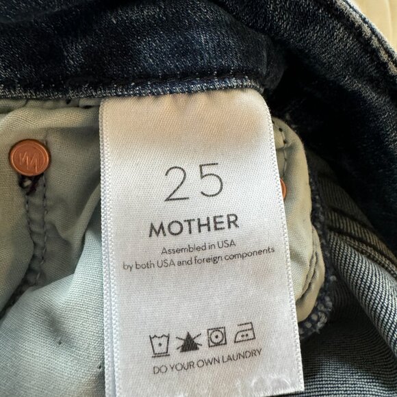 MOTHER High Waisted Roller Skimp Jeans Sz 25 - Picture 5 of 7
